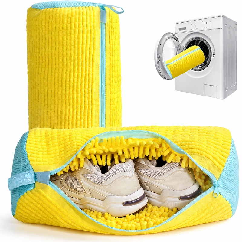 Sneaker Care - Sac de lavage cylindrique pour chaussures,